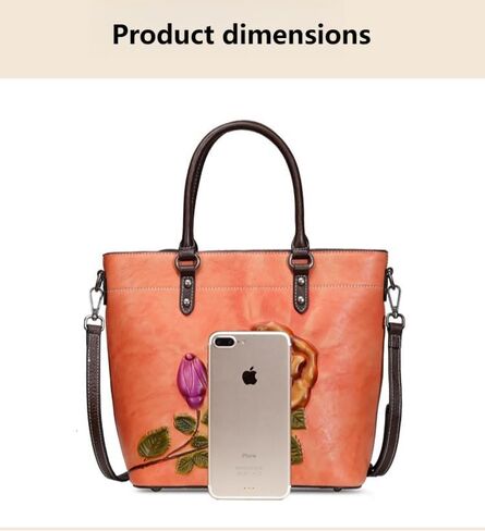 Women's Genuine Leather Top Handle Satchel Convertible to Crossbody Bag for Work or Travel in Saudi Arabia