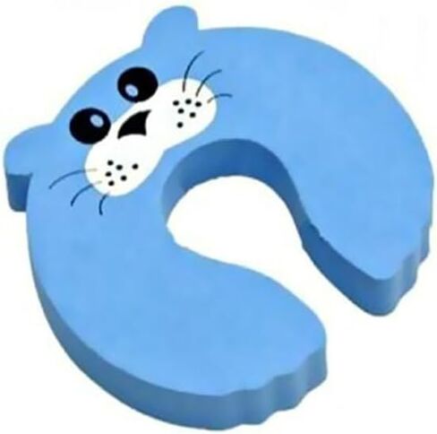 3-Pack Blue Cartoon Baby Door Stoppers – Anti-Pinch Safety Wedge Clips to Protect Little Fingers for Babies & Toddlers in Saudi Arabia
