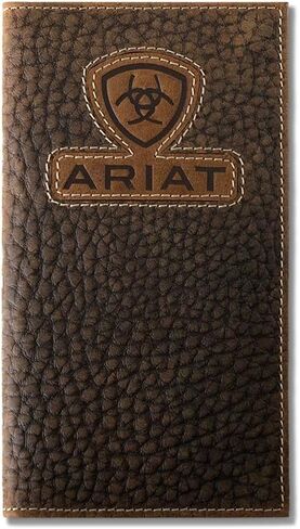 ARIAT Men's Inlay Patch Textured Leather Rodeo Wallet in Saudi Arabia