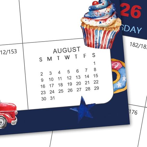 2026-2027 Wall Calendar - Large Calendar 2026-2027 Wall, 15" x 12", Jul. 2026 - Dec. 2027, 18-Month Calendar Wall with Hanging Hook, Perfect Wall Calendar for Organizing - 12 Different Themes in Kuwait