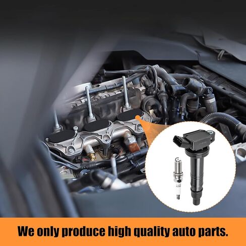 مجموعة FAERSI مكونة من 6 ملفات إشعال وقابس إشعال إيريديوم UF495 مناسب لـ 4.0L V6 Toyota Tacoma 2005-2015 لـ 4Runner 2003-2009 لـ Tundra 2005-2014 استبدال C1426 90919-A2001 90919-02248 in Saudi Arabia