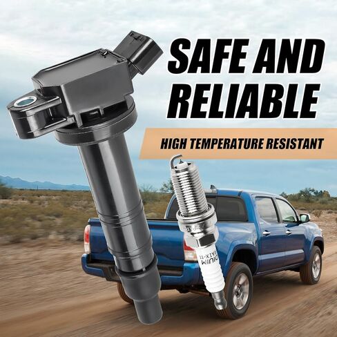 مجموعة FAERSI مكونة من 6 ملفات إشعال وقابس إشعال إيريديوم UF495 مناسب لـ 4.0L V6 Toyota Tacoma 2005-2015 لـ 4Runner 2003-2009 لـ Tundra 2005-2014 استبدال C1426 90919-A2001 90919-02248 in Saudi Arabia