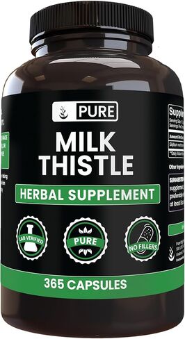 Pure Original Ingredients Milk Thistle (730 Capsules) No Magnesium Or Rice Fillers, Always Pure, Lab Verified in Saudi Arabia