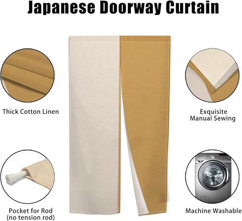 Long Noren Japanese Doorway Curtain Japanese Window Treatment Feng Shui Door Curtain Tapestry Panel for Wall Hanging Room Privacy Divider Home Kitchen Decorations,33.5"x 70.9" in Kuwait
