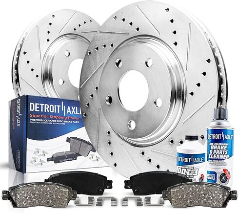 Detroit Axle - Rear Disc Calipers + Brake Pads Replacement for Infiniti G25 G37 M37 Q50 Q60 Q70 Nissan 370Z Quest Murano - 4pc Set in Kuwait