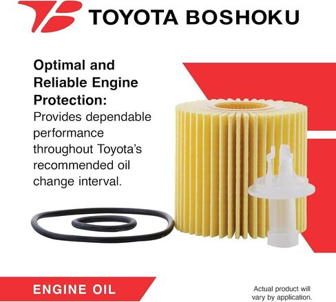 Toyota Boshoku (TB) Oil Filter, Engineered as Direct Replacement of 04152-YZZA4 Fits 2007-2021 Toyota Tundra 5.7L GAS; 2010-2019 Tundra 4.6L ; 2008-2022 Sequoia 5.7L; 2008-2011 in Kuwait