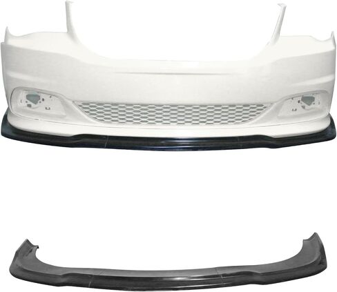 FREEMOTOR802 الشفة الأمامية الممتصة للصدمات متوافقة مع 2011-2020 دودج جراند كارافان، نمط CK غير مطلي باللون الأسود من البولي يوريثان سد الهواء للذقن، واقي حماية سفلي، تصميم سفلي 3 قطع in Saudi Arabia
