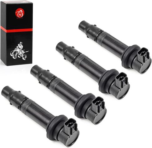 Ignition Coil 4pcs Compatible with Yamaha YZF R6 2006-2007 R1 2002-2006 FZ1 2006-2014 Vmax 1700 VMX1700 2009-2020 5PW-82310-00-00 5VY-82310-00-00 2C0-82310-00-00 in Kuwait