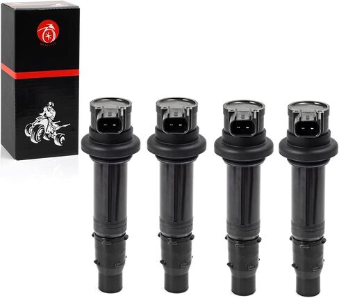 Ignition Coil 4pcs Compatible with Yamaha YZF R6 2006-2007 R1 2002-2006 FZ1 2006-2014 Vmax 1700 VMX1700 2009-2020 5PW-82310-00-00 5VY-82310-00-00 2C0-82310-00-00 in Kuwait