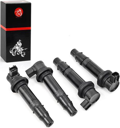 Ignition Coil 4pcs Compatible with Yamaha YZF R6 2006-2007 R1 2002-2006 FZ1 2006-2014 Vmax 1700 VMX1700 2009-2020 5PW-82310-00-00 5VY-82310-00-00 2C0-82310-00-00 in Kuwait