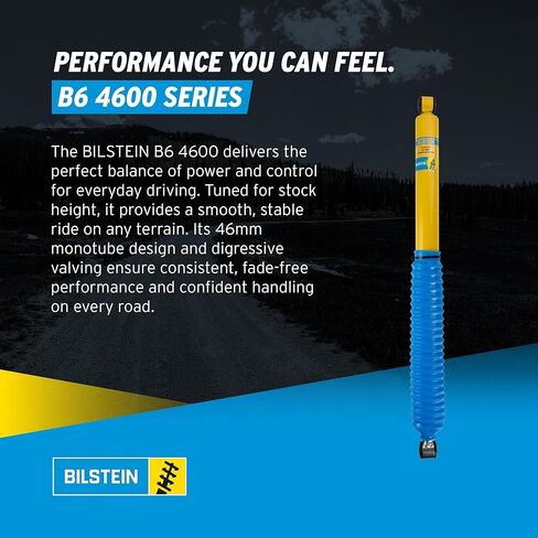 Bilstein Pair of Rear B6 4600 Series Shocks Compatible with 2015-2025 F150 4WD w/o CCD with 0" Rear Lift excl. Raptor Models | Easy Installation | Smooth Performance in Saudi Arabia