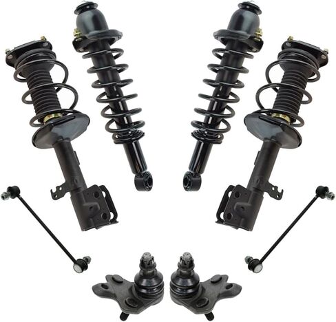 Front Rear Complete Strut Ball Joint Sway Bar Kit 8pc for Toyota for Corolla 2009-2010 in Kuwait