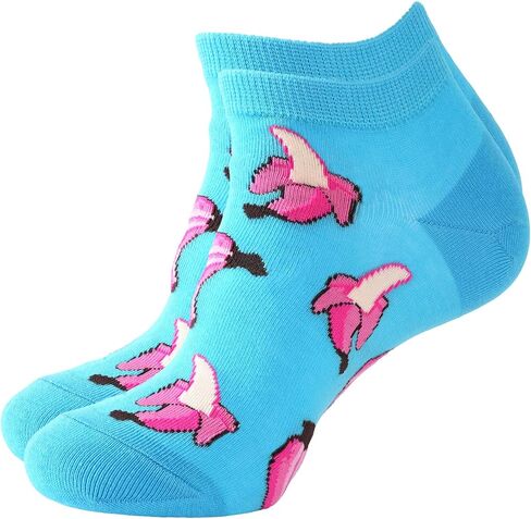 Women’s Fun Ankle Socks Cotton Blend Low Cut Colorful Patterns for Casual Wear & Light Sports in Saudi Arabia