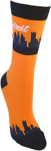 Detroit Michigan Skyline Women's Socks | Apparel for Tigers Fans | Great Gift for Motor City Kitties | Gritty Tigs Socks | The Cats Favorite in Kuwait