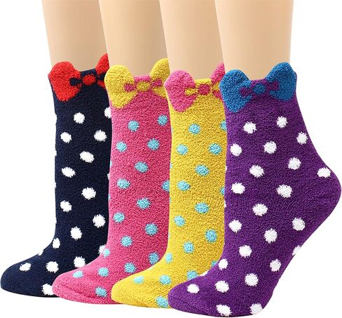 4/5 عبوة من الجوارب النسائية السميكة والدافئة والمريحة المصنوعة في كوريا in Kuwait