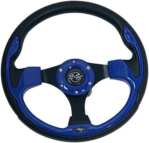 Woodgrain Rally Golf Cart Steering Wheel for Club Car, EZGO, and Yamaha in Kuwait