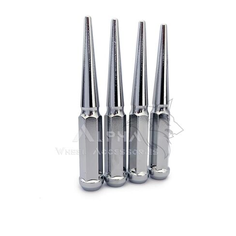 24Pc Chrome M12x1.5 Spiked Lug Nuts 6" Tall for 2004-2014 GMC Canyon + 1 Key in Saudi Arabia