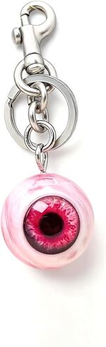 Red Horror Eyeball Keychain, Gothic Charm for Bags, Car Keys​ and Holidays in Kuwait