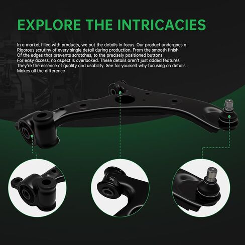AUQDD 10Pc Front End Suspension Kit Fit For 2013-2016 Ma-zda CX-5, 2 Lower Control Arm w/Ball Joint 2 Sway Bar Link 4 Inner Outer Tie Rod End (# CMS761184 K80296 EV801073 ES801390) in Saudi Arabia