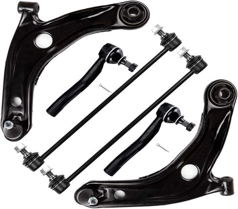 SCITOO 6-PC SET Suspension Kit For Toyota Prius C Yaris Front Lower Control Arm And Ball Joint Front Outer Tie Rod End Front Sway Bar End Link in Saudi Arabia