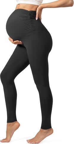 Maternity Leggings for Women Over The Belly Buttery Soft Pregnancy Yoga Pants Active Wear Workout Tights in Kuwait