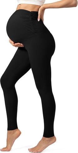 Maternity Leggings for Women Over The Belly Buttery Soft Pregnancy Yoga Pants Active Wear Workout Tights in Saudi Arabia