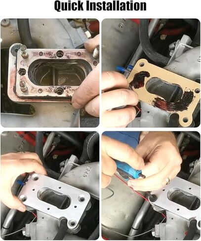 Carburetor Adapter Plate Kit Fit for Mazda B2000 1984-1993 B2200 1987-1991 Replace 99004.675, Aluminium Carburetor Manifold Adapter Rebuild Kit in Saudi Arabia