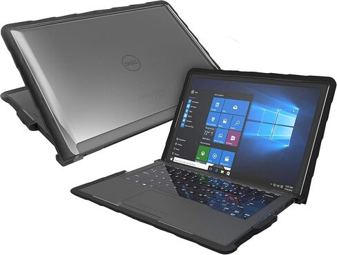 حافظة Gumdrop DropTech مصممة لجهاز Dell Latitude 7389 و7390 مقاس 13 بوصة للكمبيوتر المحمول 2 في 1 لطلاب مرحلة الروضة وحتى الصف الثاني عشر، والأطفال - أسود، ممتص للصدمات، حماية قصوى من السقوط in Saudi Arabia