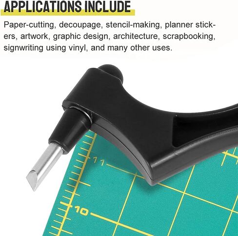 Craft Cutting Tools, Stainless Steel Craft Cutting Tools 360-degree Rotating Slice Art Cutting Tool for Craft Hobby, Scrapbooking, Stencil, DIY, Cutting, Carving in Saudi Arabia