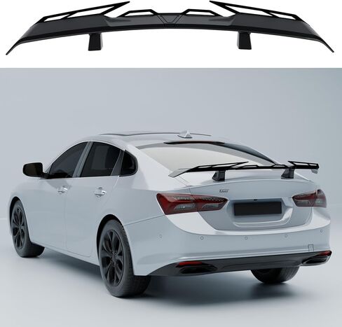 Rear Trunk Spoiler Wing Compatible with Chevy Chevrolet Malibu Impala Cruze Sedan Accessories JDM GT PSM Duckbill Aleron Spoiler Painted Gloss Black in Kuwait