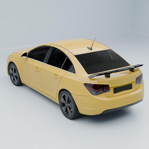 Rear Trunk Spoiler Wing Compatible with Chevy Chevrolet Malibu Impala Cruze Sedan Accessories JDM GT PSM Duckbill Aleron Spoiler Painted Gloss Black in Kuwait