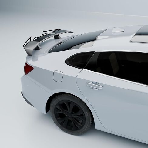 Rear Trunk Spoiler Wing Compatible with Chevy Chevrolet Malibu Impala Cruze Sedan Accessories JDM GT PSM Duckbill Aleron Spoiler Painted Gloss Black in Kuwait