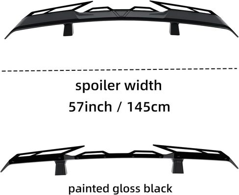 Rear Trunk Spoiler Wing Compatible with Chevy Chevrolet Malibu Impala Cruze Sedan Accessories JDM GT PSM Duckbill Aleron Spoiler Painted Gloss Black in Kuwait