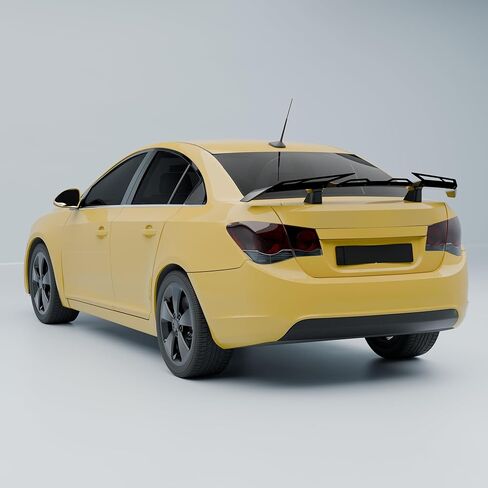 Rear Trunk Spoiler Wing Compatible with Chevy Chevrolet Malibu Impala Cruze Sedan Accessories JDM GT PSM Duckbill Aleron Spoiler Painted Gloss Black in Kuwait