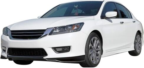 FREEMOTOR802 Compatible with 2013-2015 Honda Accord Front Bumper Lip, HFP Style Unpainted Black Polypropylene Spoiler Guard Splitter Valance Chin in Saudi Arabia
