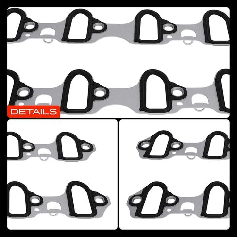 A-Premium Lower Engine Intake Manifold Gasket Set Compatible with Chevy, GMC, Hummer, Cadillac, Saab, Isuzu & GM Cars - 99-17 - Silverado, Express, Tahoe, Sierra, Yukon, H2, Savana & More, 8Cyl OHV in Saudi Arabia