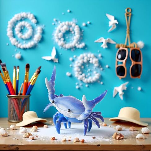 الأزرق الجديد الياباني الإبداعية لطيف حامل قلم السلطعون رفع الأثقال السرطانات حامل القلم قوس تخزين الرف القرطاسية أصحاب قلم رصاص وحاملي القلم اللوازم المكتبية in Kuwait