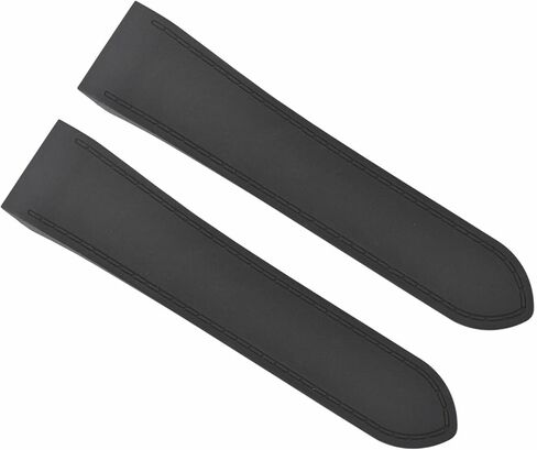 Ewatchparts 24.5mm Rubber Diver Watch Band Strap Compatible With Cartier Santos 100XL Chronograph Watch in Saudi Arabia