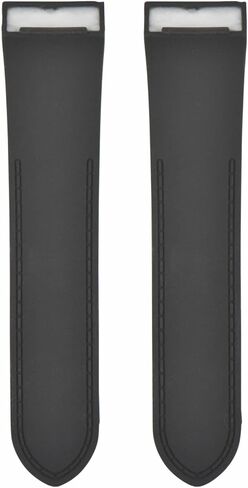 Ewatchparts 24.5mm Rubber Diver Watch Band Strap Compatible With Cartier Santos 100XL Chronograph Watch in Saudi Arabia