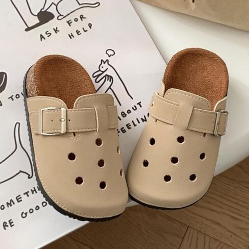 Kids’ Perforated Clog Mules: Slip-On Closed-Toe Summer Shoes for Indoor & Outdoor, Comfortable Footwear for Toddlers in Saudi Arabia