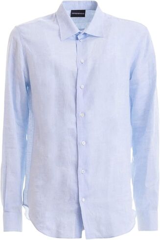 Emporio Armani Men's Long-Sleeved Woven Sportshirt in Saudi Arabia