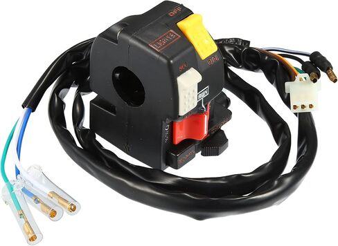 Motoforti Combination Switch Start Light Kill Switch Assembly, Left Handlebar Handlebar Bar Switch Assembly, for Honda FourTrax 300 TRX300FW TRX300 1988-1995, ABS, 35020-HC4-004, Black in Saudi Arabia