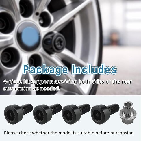 5Pcs 36136786191 M14x1.25mm Wheel Lock Set Lug Nuts Bolt Fit for BMW Mini I3 I8 M2 M4 F80 X2 X4 X6 Anti-Theft Wheel Locks with Key Black Lug Nut Kit Replacement in Kuwait