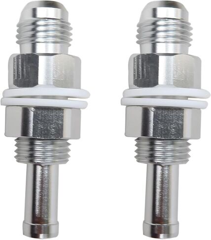 2 Pack -6AN Male Flare To 5/16 Hose Barb Adapter Fitting for Fuel Tanks and Fuel Cells in Saudi Arabia