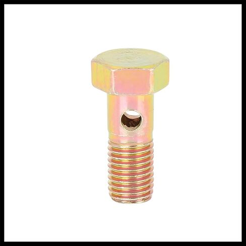 M8x1.0mm Metric Thread Banjo Bolts Brake Fitting Adapter with 2pcs M8 Washers Durable Material in Saudi Arabia