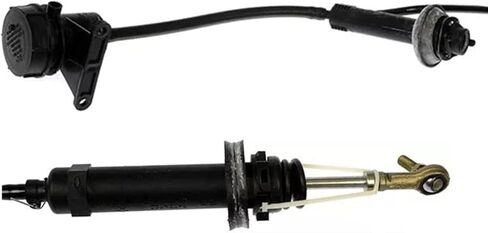 Clutch Master Cylinder & Slave Cylinder with Line Assembly Kit Compatible with Ford F-650 F-750 XL, XLT 2002-2009 2013-2015 Replace CC649051 4C4Z-7C535-AD 4C4Z-7C535-AA in Saudi Arabia