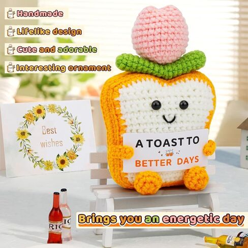 هدايا عيد الحب له صديقتها صديقتها، هدايا نخب الكروشيه اليدوية، هدية نخب التوليب الإيجابية العاطفية مع بطاقة للأم، عيد ميلاد الأصدقاء، الذكرى السنوية، الحفلات in Kuwait