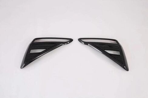 Carbon fiber 2pcs Car Rear Fog Light Lamp Frame Cover Trim compatible for Kia Forte Sedan 2019-2020-2021 in Saudi Arabia