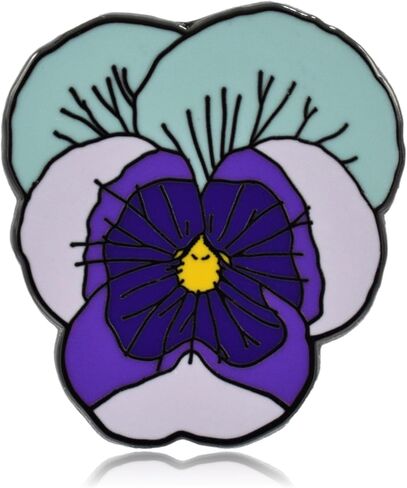 Violet Flower Enamel Pin in Saudi Arabia