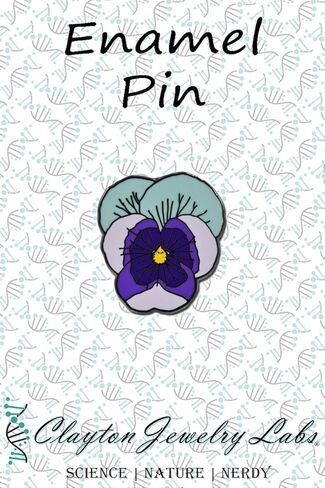 Violet Flower Enamel Pin in Saudi Arabia
